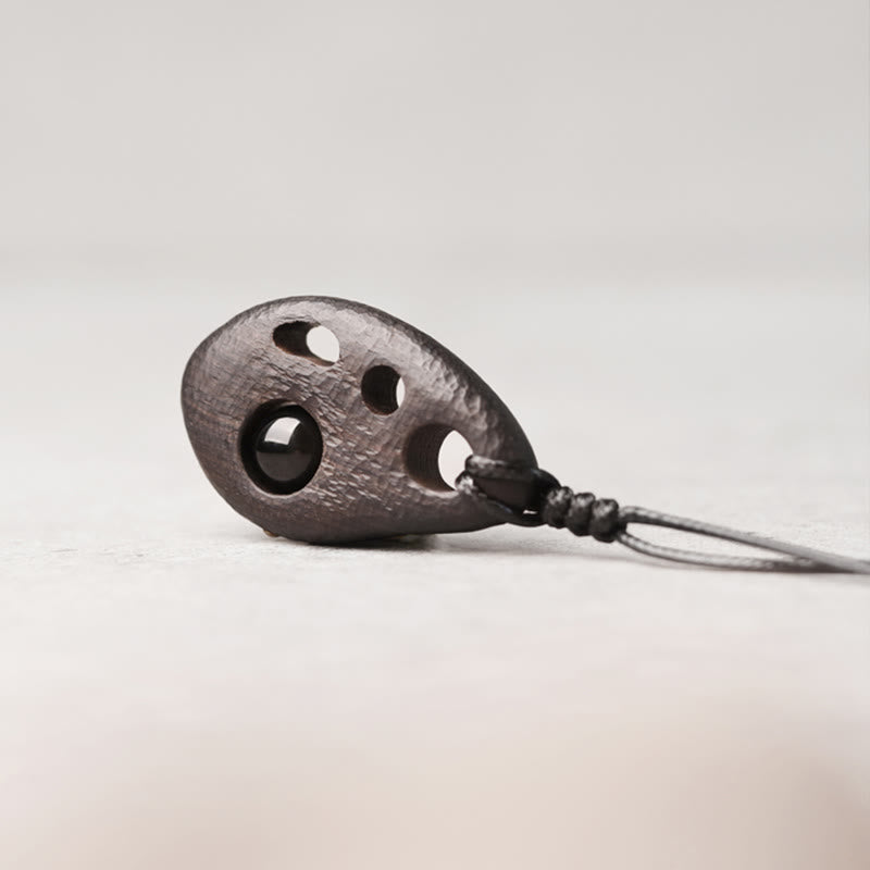 Kette Ebenholz Obsidian Buddha – Energie