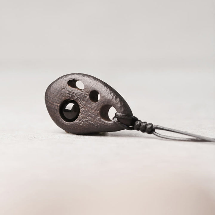 Kette Ebenholz Obsidian Buddha – Energie