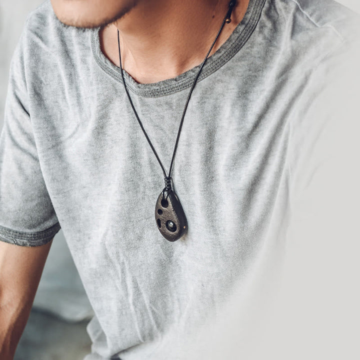 Kette Ebenholz Obsidian Buddha – Harmonie