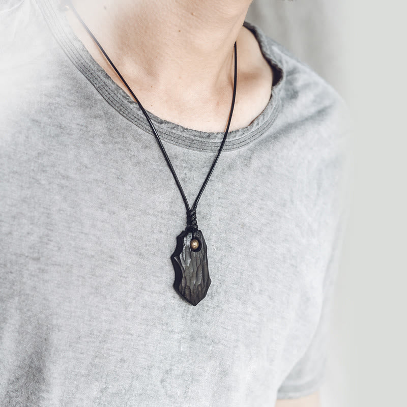 Kette Ebenholz Kupfer Unregelmäßig – Chakra