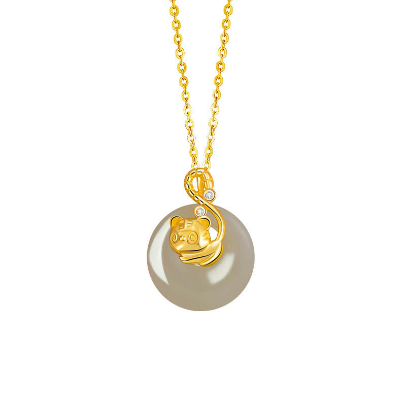 Jade Anhänger Hetian Kette Tierkreis