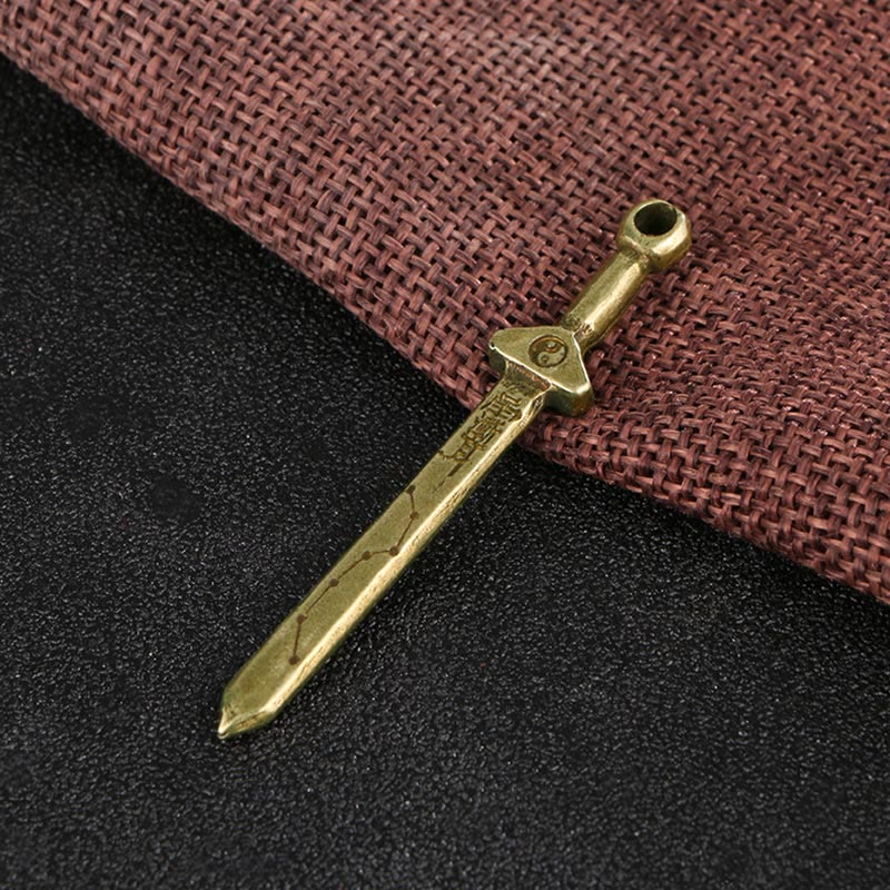 Kette Kupfer Schwert Anhänger Vintage Amulett