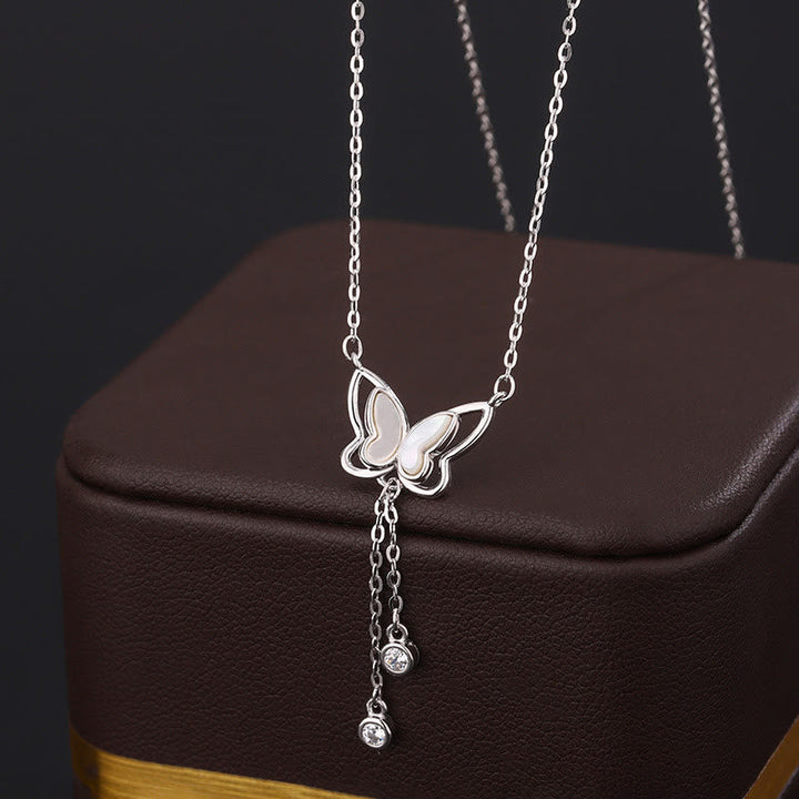 Kette Sterlingsilber Schmetterling Anhänger elegant
