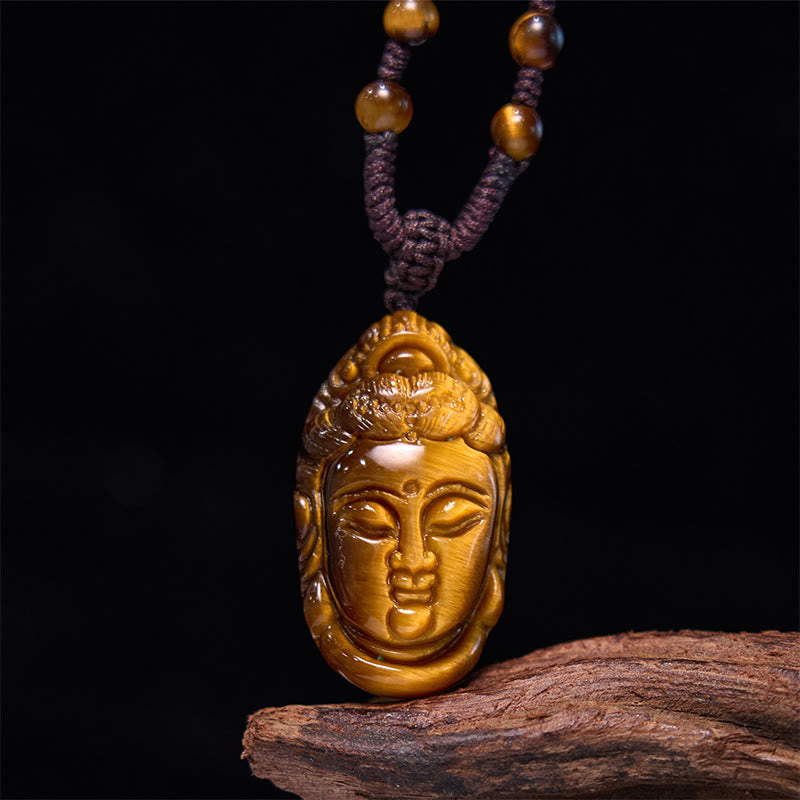 Anhänger Kwan Yin Perlen Golden Harmonie
