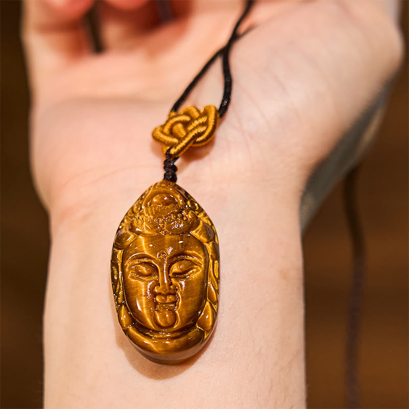 Anhänger Kwan Yin Golden Getragen Segen