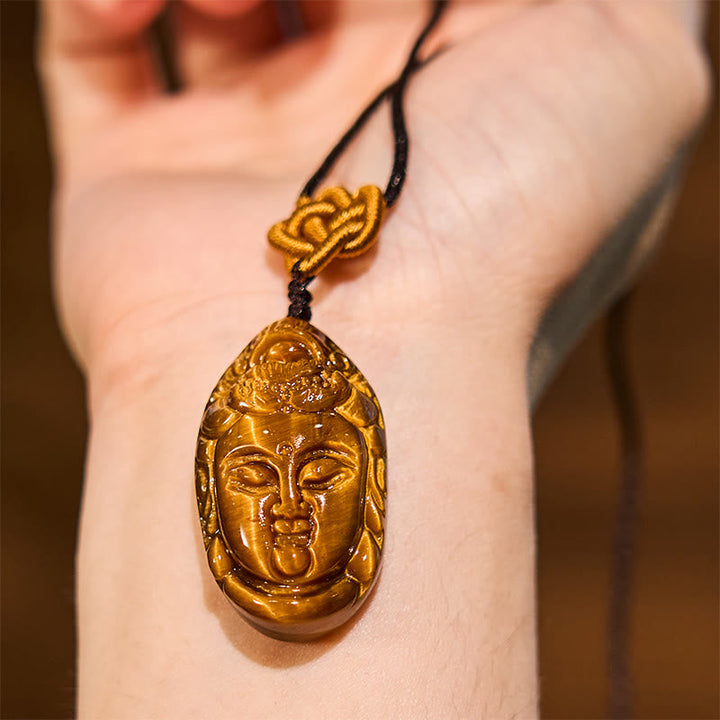 Anhänger Kwan Yin Golden Getragen Segen