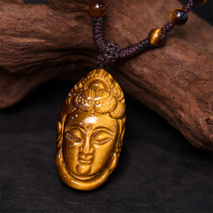 Anhänger Kwan Yin Golden Perlen Schutz