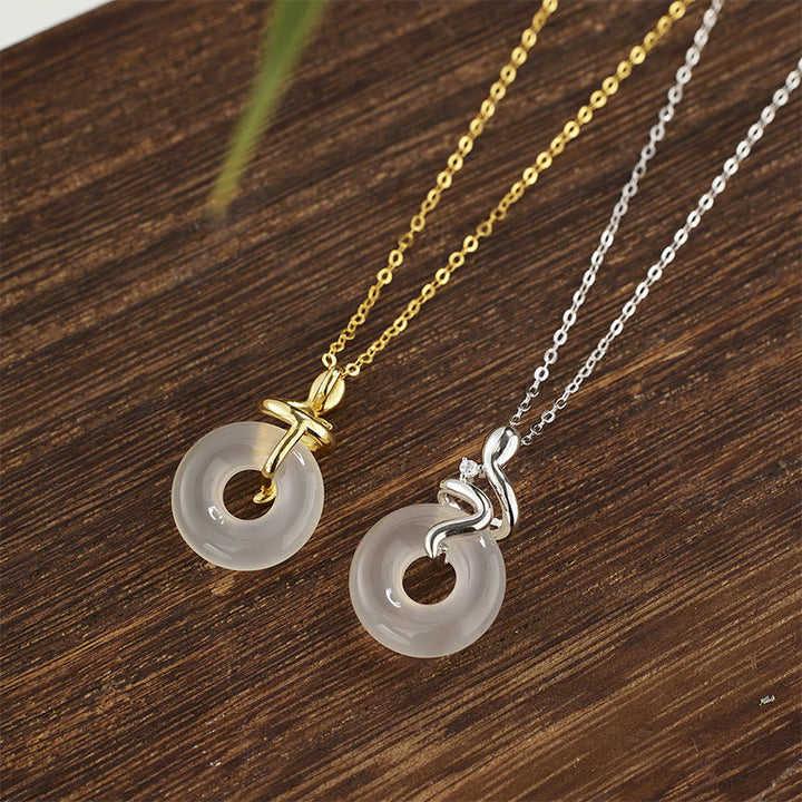 Kette Sterlingsilber Goldkette Anhänger Set