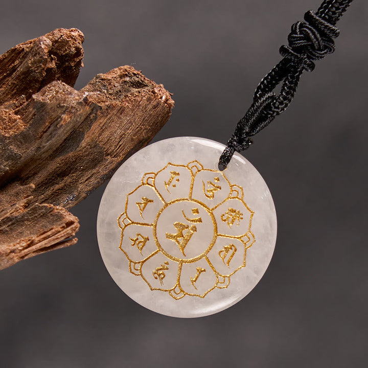 Anhänger Kette Kristall Heilstein Quarz Amulett