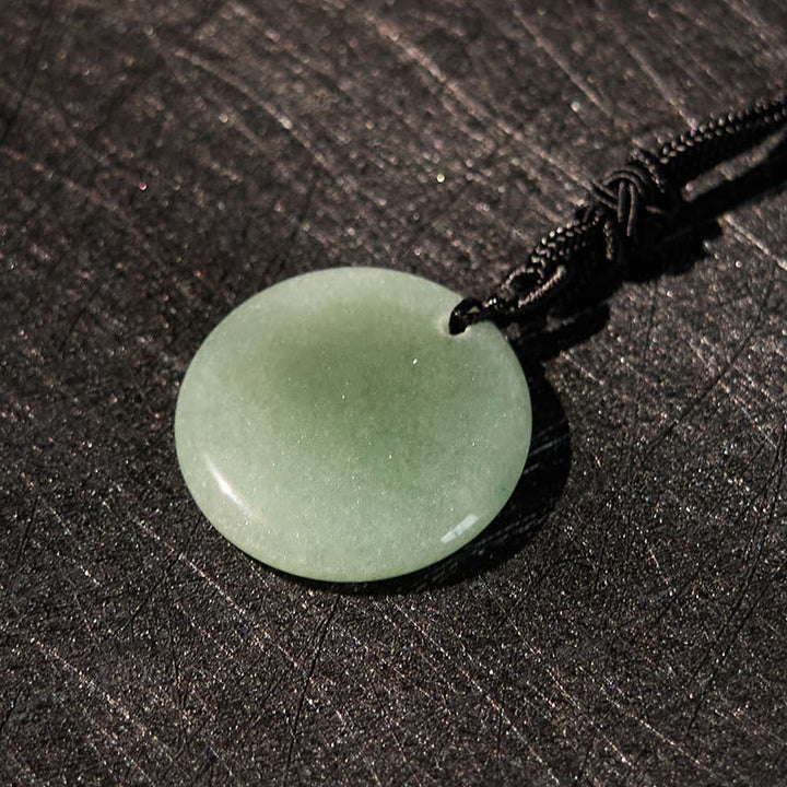 Anhänger Jade Grün Seide