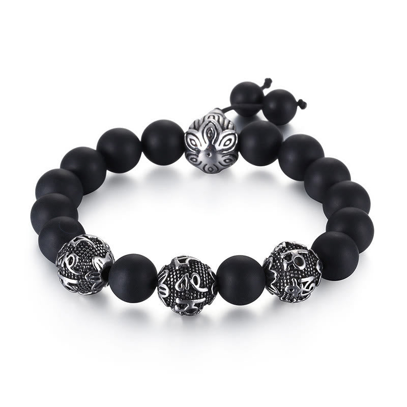Kette Tigerauge Obsidian – Schutz & Mut