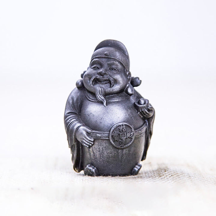 Figur Reichtumsgott Eisenpulver Harz Deko Polierte Ausführung / Literarischer Gott des Reichtums