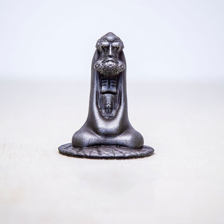 Buddha Statue Bodhidharma Eisen Rost Poliert