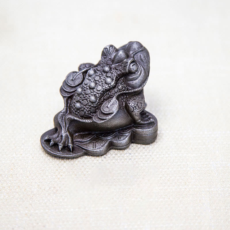 Frosch Dekofigur Feng Shui Münzen Feng Shui Frosch / Poliert
