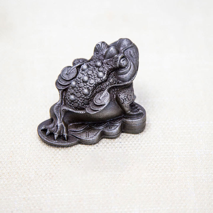 Frosch Dekofigur Feng Shui Münzen Feng Shui Frosch / Poliert