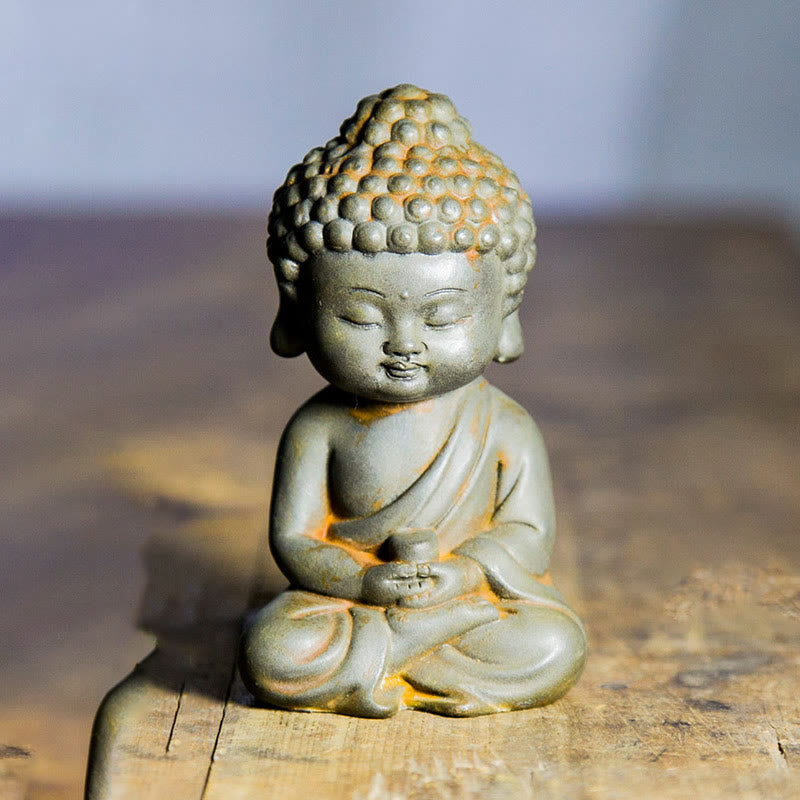 Avalokiteshvara Ksitigarbha Eisen Rost Harz Rostoptik / Tathagata