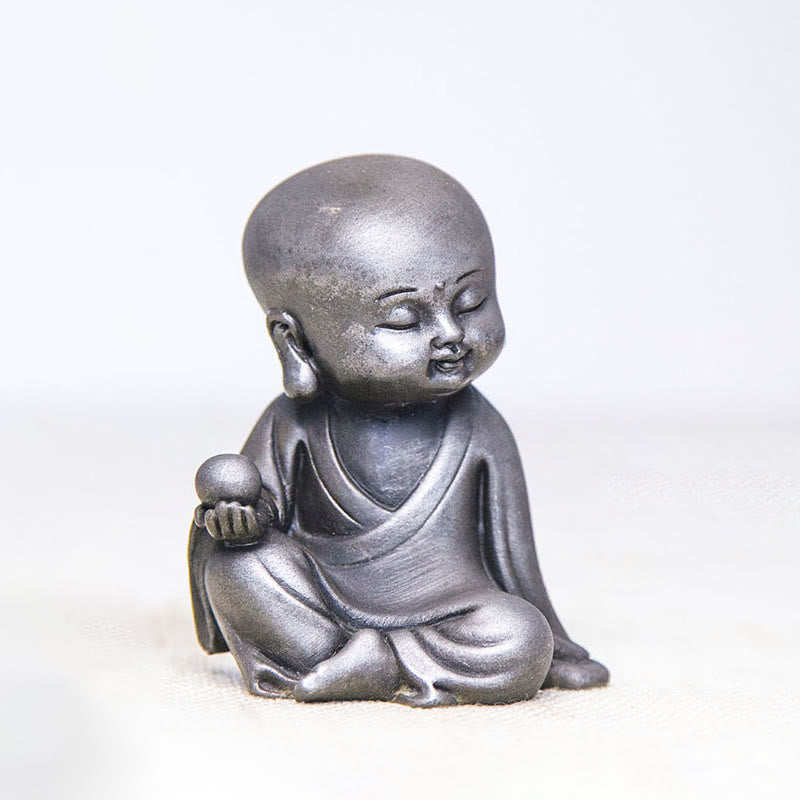 Avalokiteshvara Ksitigarbha Eisen Rost Harz Poliert / Ksitigarbha