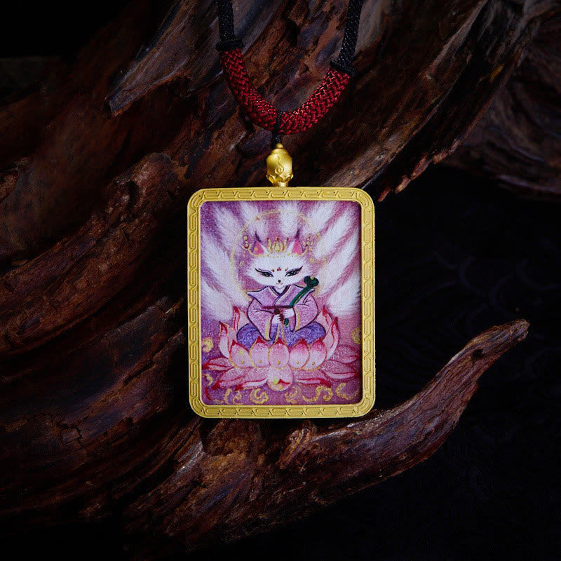 Kette Tigeraugenstein Fuchs Tibet – Wohlstand