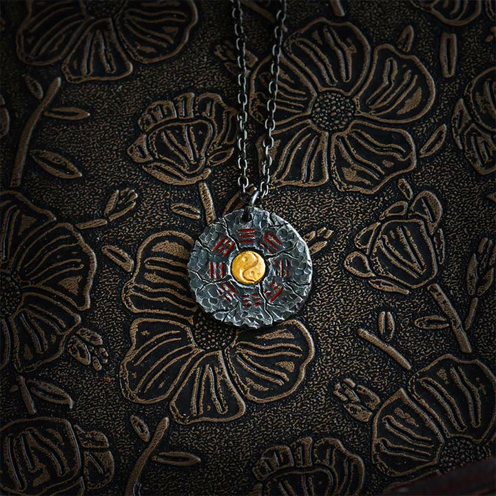 Silberkette Chakra Anhänger gelber Naturstein Harmonie Balance