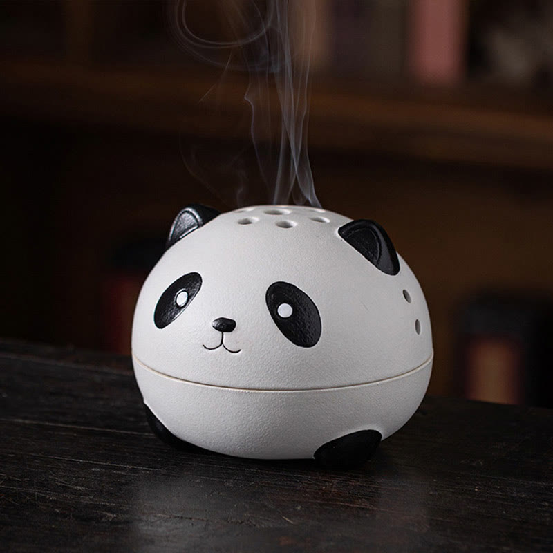 Räucherstäbchen Weihrauch Lotus Blüten Keramik Süßer Panda groß