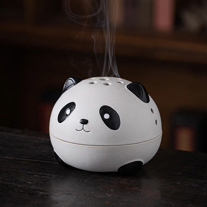 Räucherstäbchen Weihrauch Lotus Blüten Keramik Süßer Panda groß
