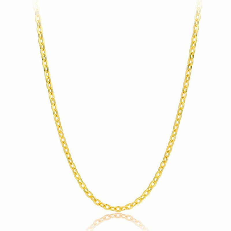 Goldene Kette mit feinem Gliederdesign eleganter Schmuck Halsschmuck