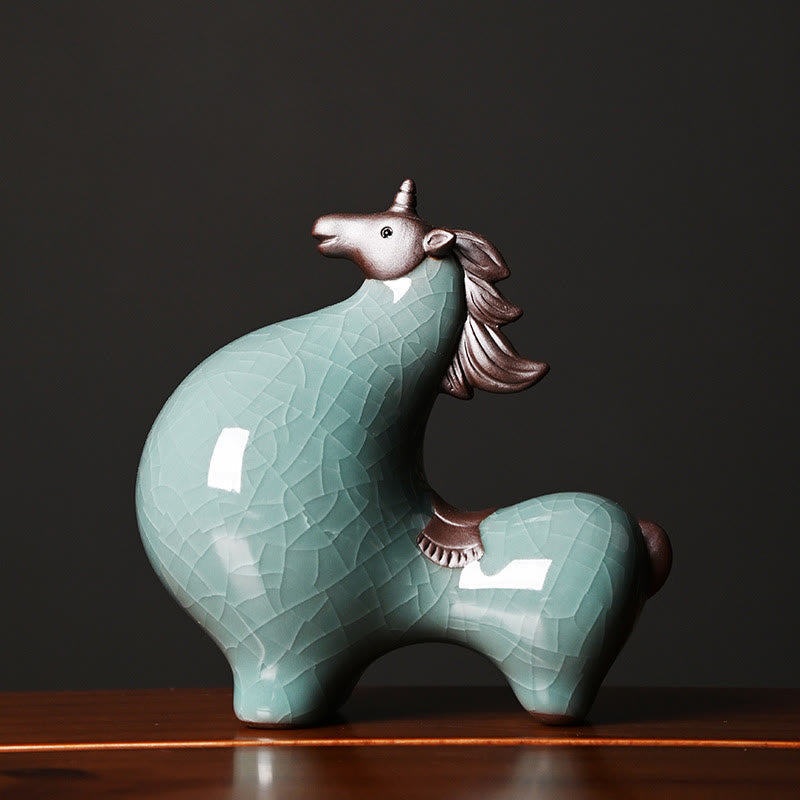 Pferde Figuren Pferd Kopf erhoben