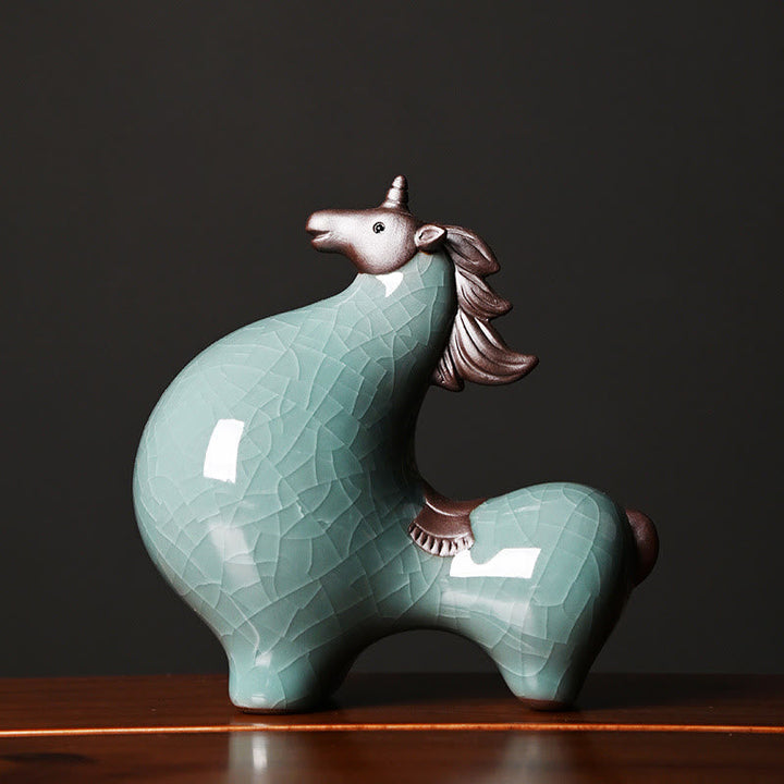 Pferde Figuren Pferd Kopf erhoben