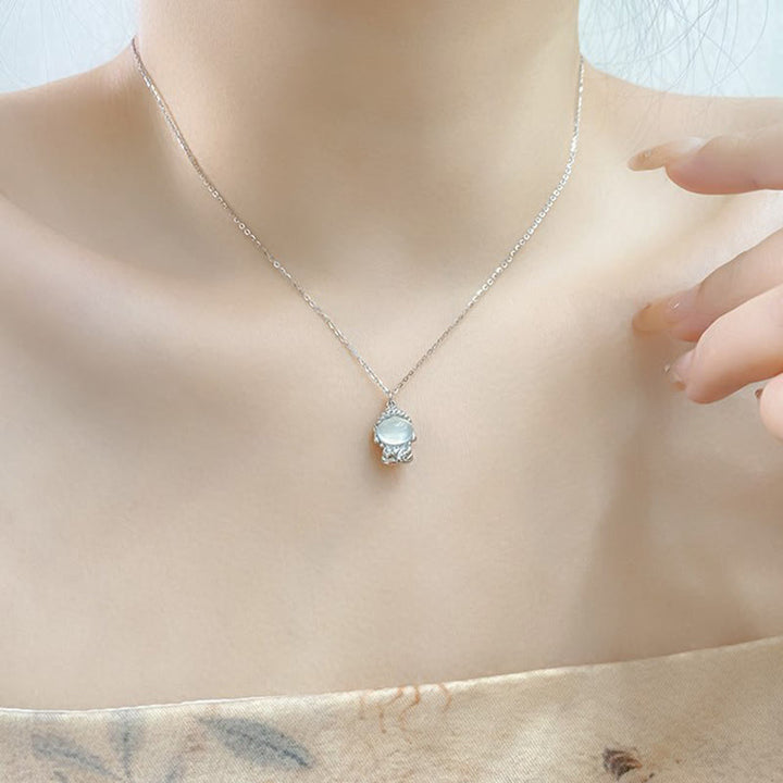 Kette Stein-Anhänger, Buddha-Symbol, Weisheit, Harmonie