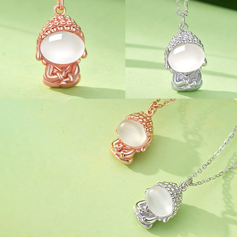 Kette Multicolor, Buddha-Symbol, Chalcedon, Harmonie