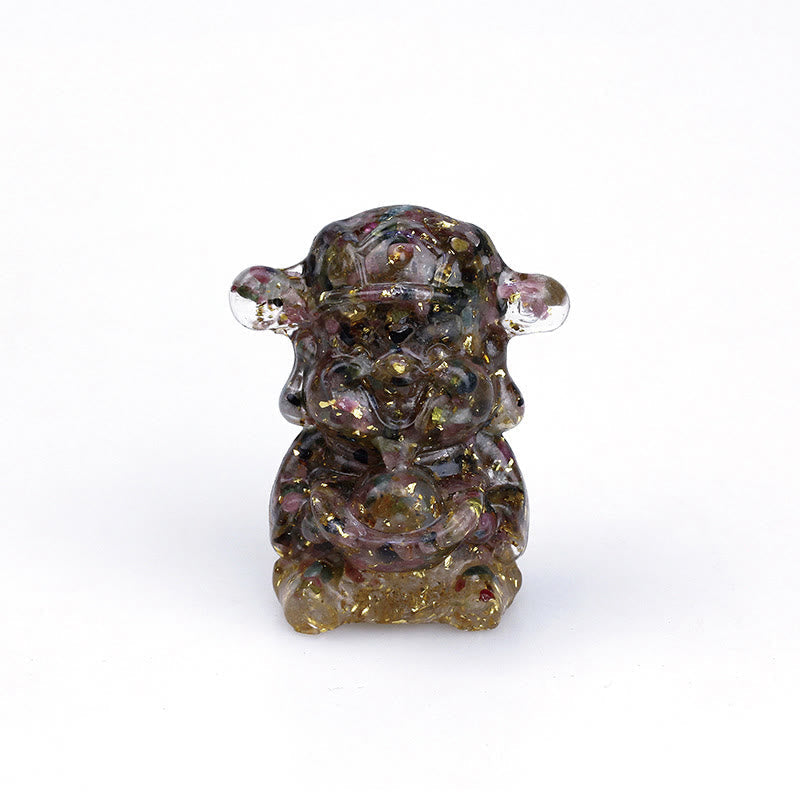Figur Geldgott Amethyst Reichtum Turmalin