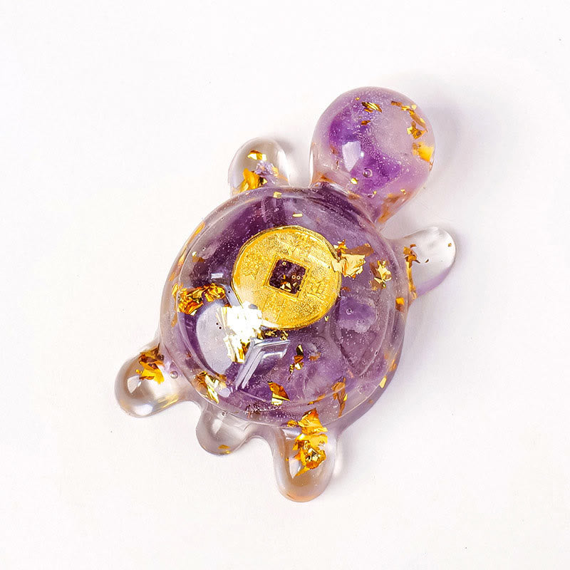 Deko Schildkröte Amethyst