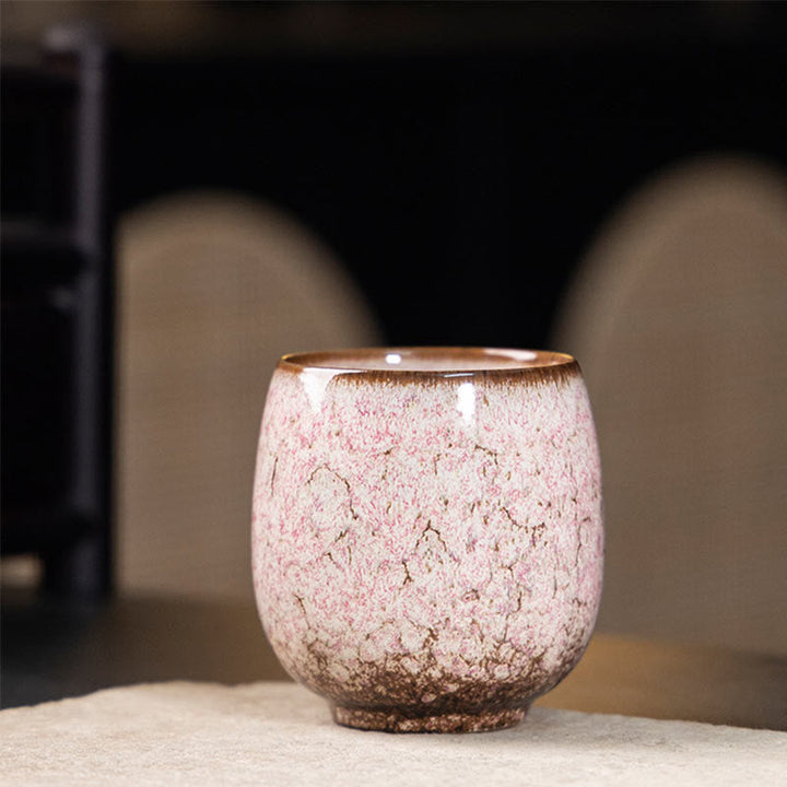 Teetasse Büro Jianzhan Keramik Klein Kirschblüten-Rosa