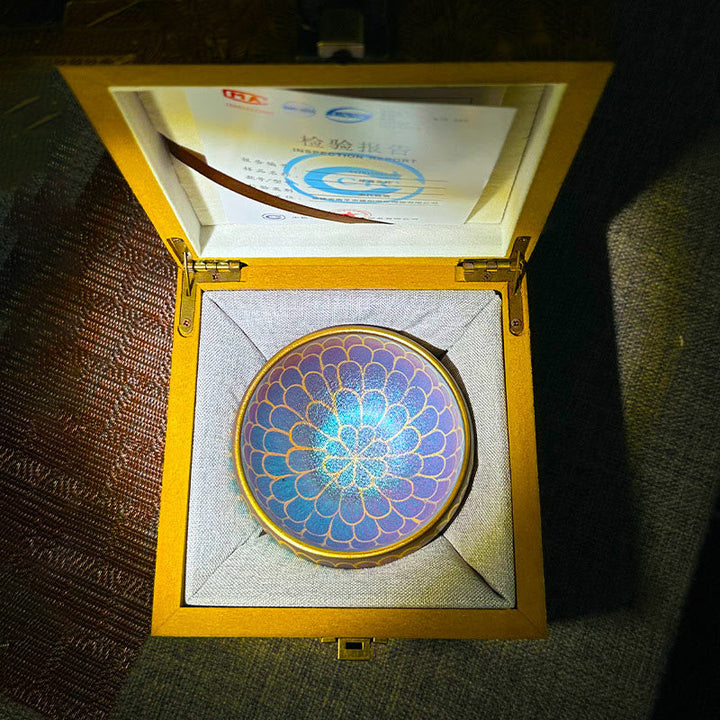Teetassen Jianzhan Lotusblüte Keramik Blau-Rosa Lotus / mit Geschenkbox
