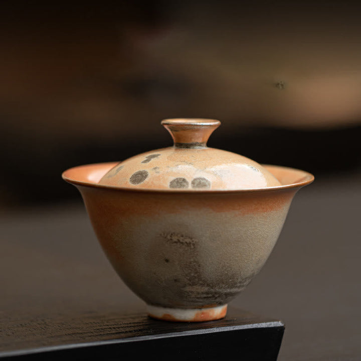 Teetasse Mit Deckel Katze Gaiwan Keramik Normale Tasse