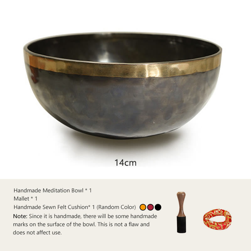 Tibetische Klangschalen Nepal Schlicht Set 14 cm
