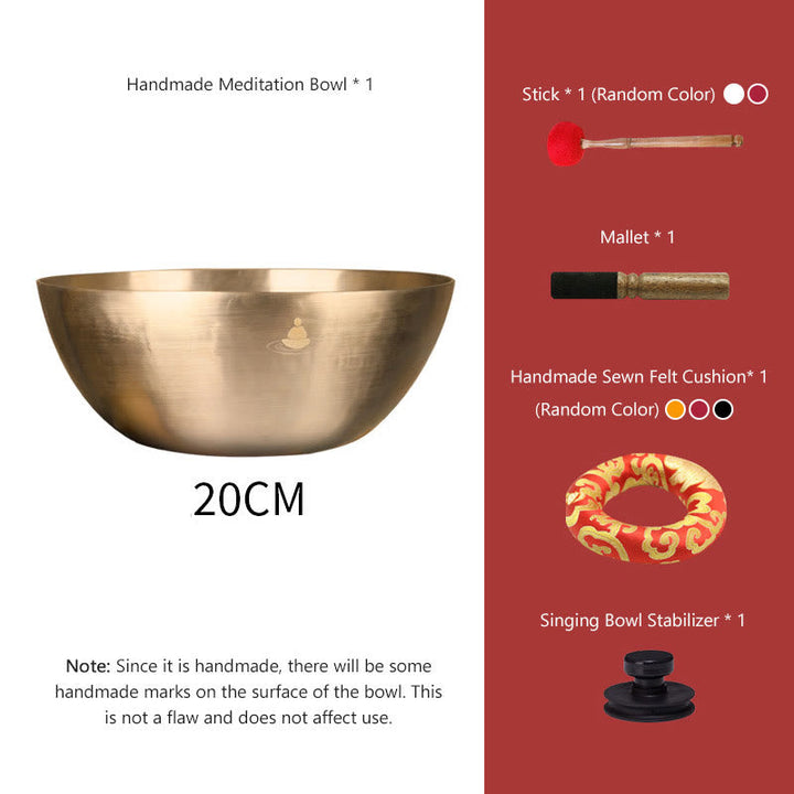 Klangschalen Massage Nepal Gold Heilung 20 cm