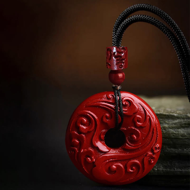 Anhänger Kette Rot Lotus Harmonie Friedensverschluss