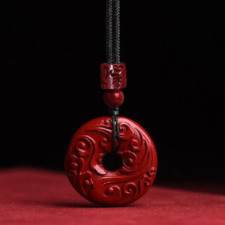 Anhänger Kette Rot Lotus Harmonie Friedensverschluss