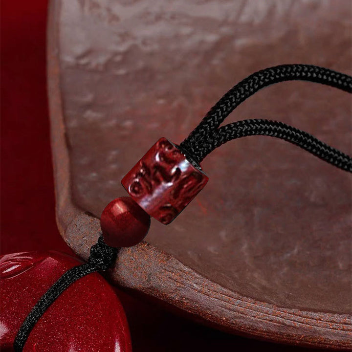 Anhänger Kette Rot Stein Harmonie Glück