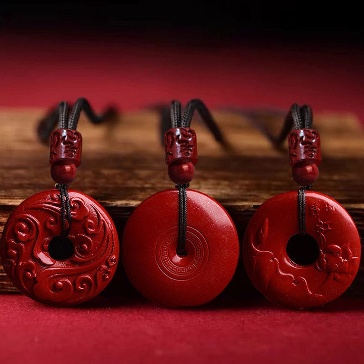 Anhänger Kette Varianten Rot Harmonie Glück