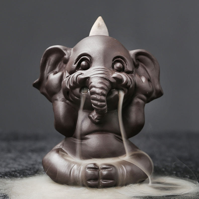 Räucherschalen Elefant Lila Ton Nichts Hören