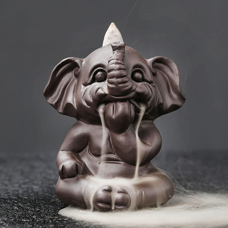 Räucherschalen Elefant Lila Ton Nichts Sagen