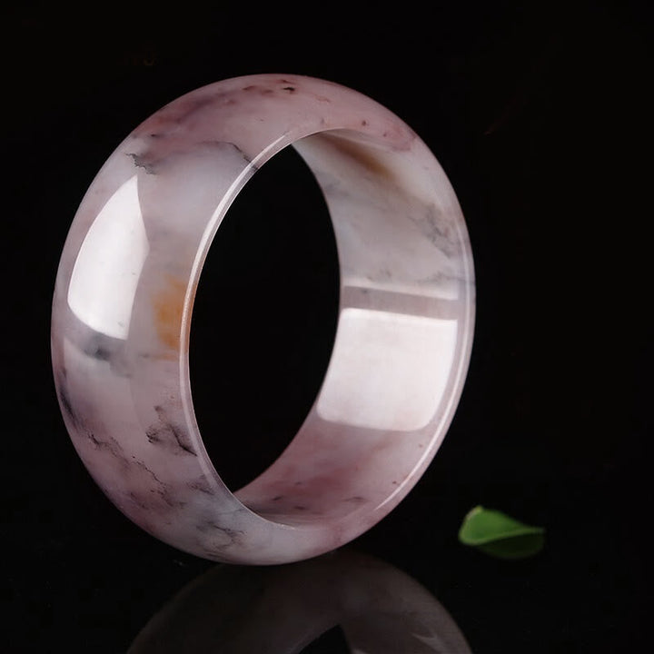 Armband Lila Jade - Glück Schutz Bangle