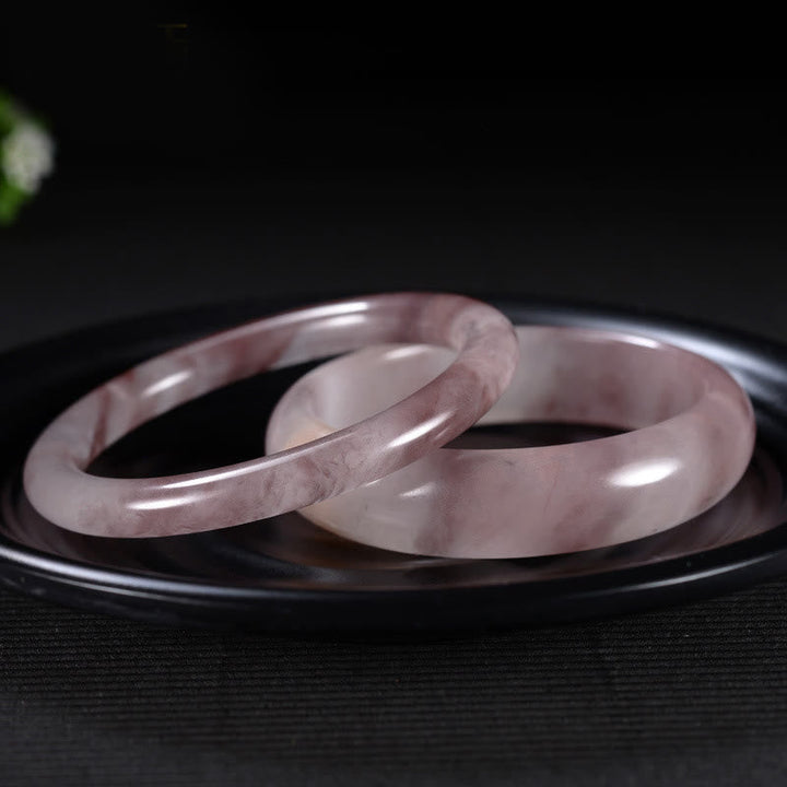 Armband Lila Jade - Glück Schutz Bangle