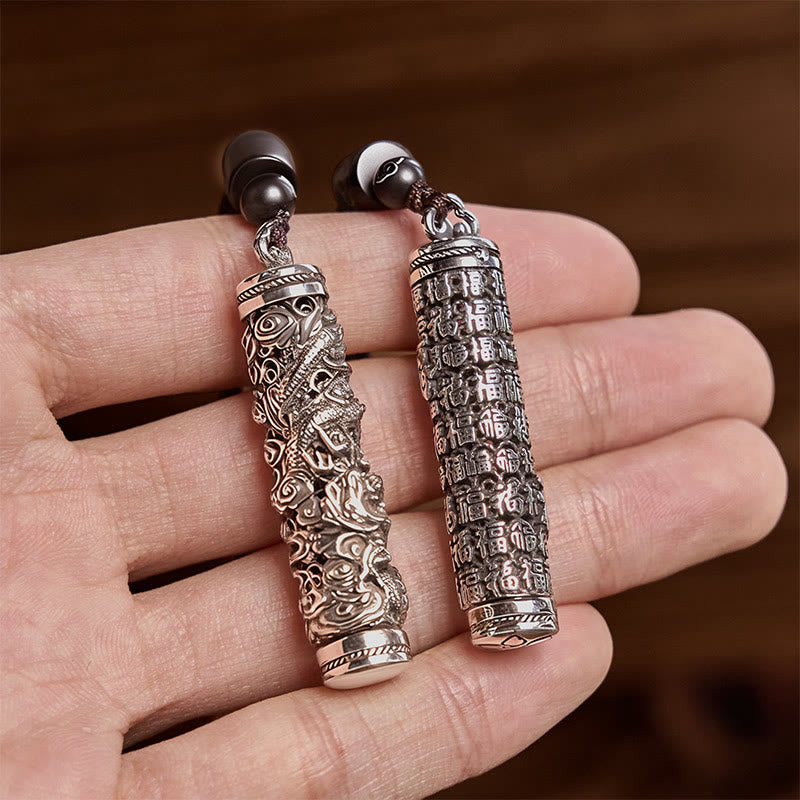 Kette Kupfer Drachen Fu-Zeichen Anhänger Schmuck Balance in Hand
