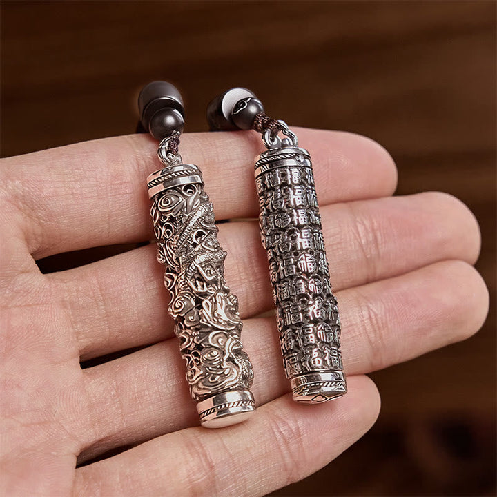 Kette Kupfer Drachen Fu-Zeichen Anhänger Schmuck Balance in Hand