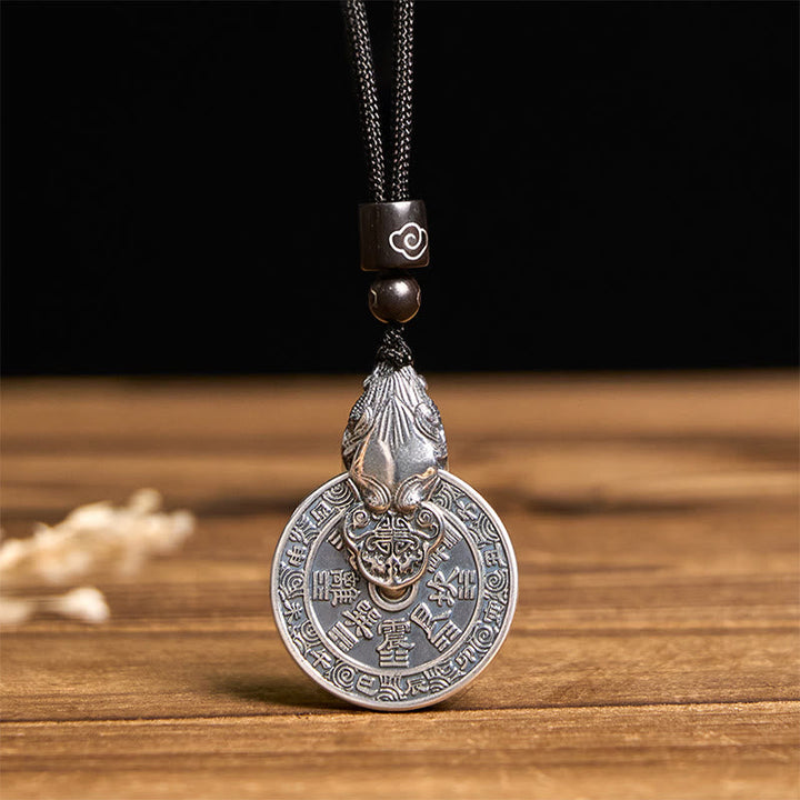 Kette Kupfer Pixiu Bagua – Harmonie Anhänger mit Perle