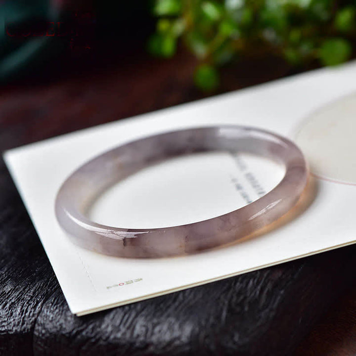 Armband Golden Silk Jade Lila - Wohlstand