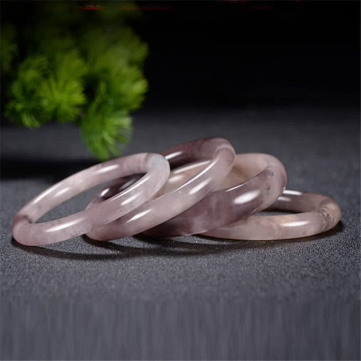 Armband Golden Silk Jade Lila - Wohlstand